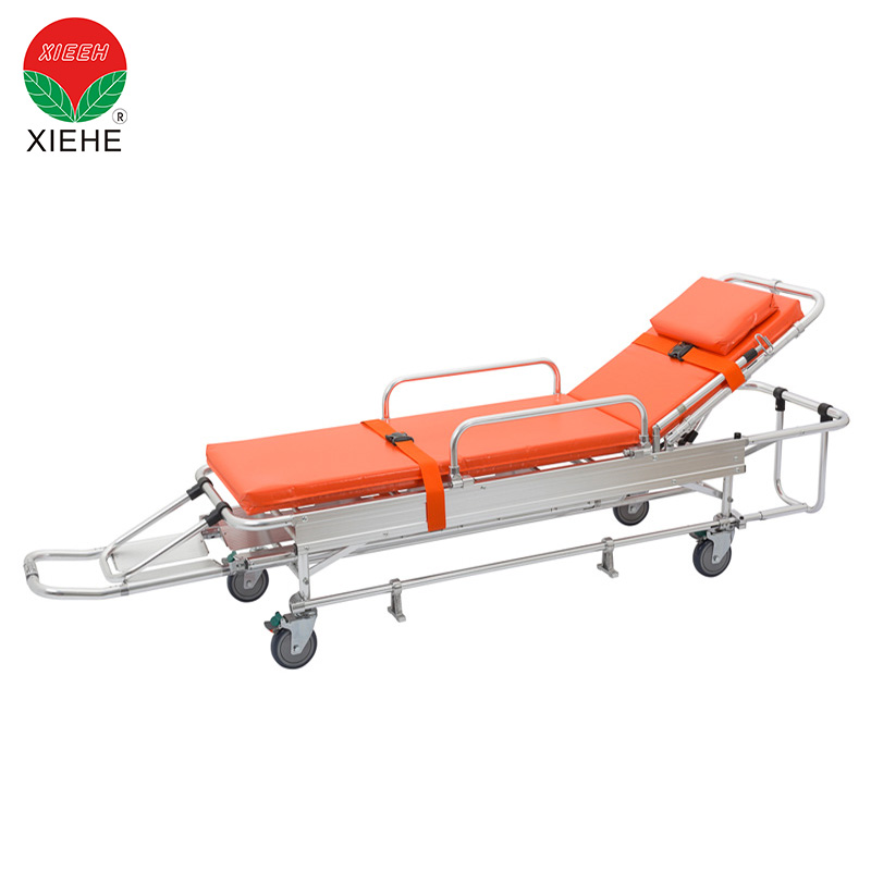 Positions de civière d'ambulance d'urgence du patient